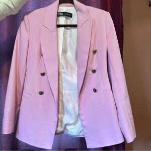 Pink Zara Blazer